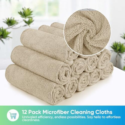 HOMEXCEL Brown Microfiber Cleaning Cloth, Microfiber Towels - Image 4