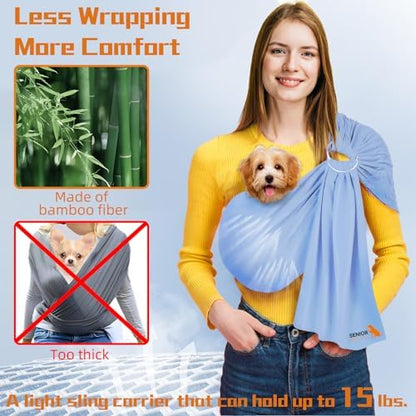 Dog Sling Carrier for Small Dogs, Adjustable Cat Sling Carrier - Image 5