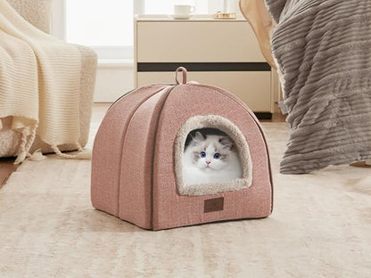 WINDRACING Cat Beds for Indoor Cats, 2-in-1 Cat Bed Cave - Image 7
