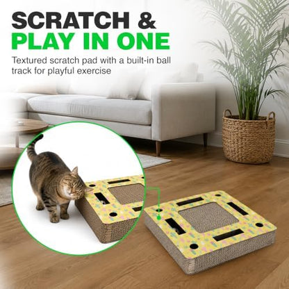 A&E Cage Co Square Cardboard Cat Scratcher - Image 3