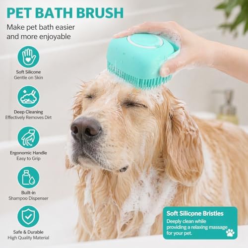 Soft Silicone Pet Bath Massage Brush - Image 3