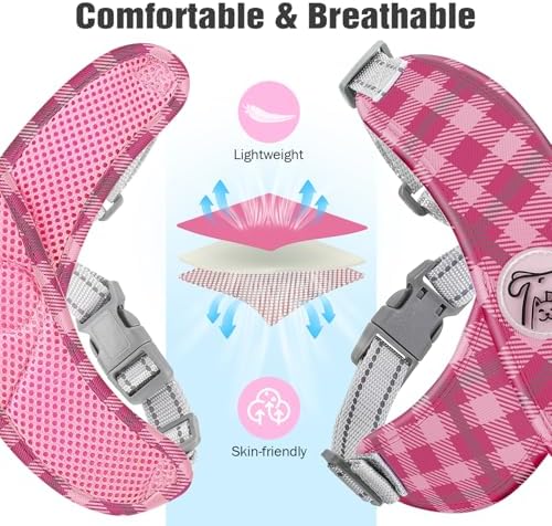 Pawaboo Small Dog Harness and Leash Set, Puppy Harness X-Frame Adjustable - Image 4