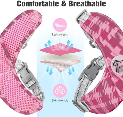 Pawaboo Small Dog Harness and Leash Set, Puppy Harness X-Frame Adjustable - Image 5