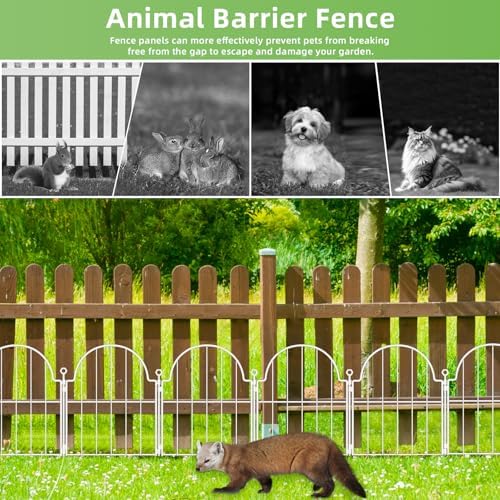 30 Pack White Decorative Garden Fence, 17in x 32ft, - Image 7