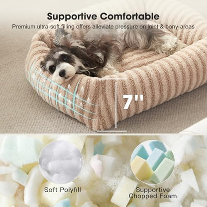 MIXJOY Dog Bed for Medium Small Size Dog, Washable Medium Dogs Bed - Image 2