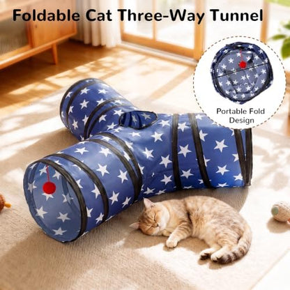 Tempcore Cat Tunnel, 3-Way Collapsible Toy - Image 6