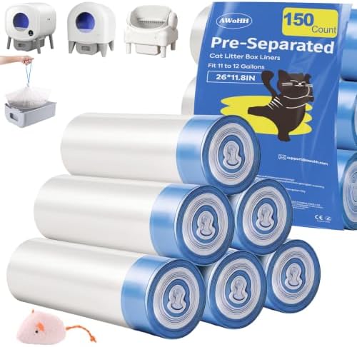 150 Count Drawstring Cat Litter Bags by Unknown