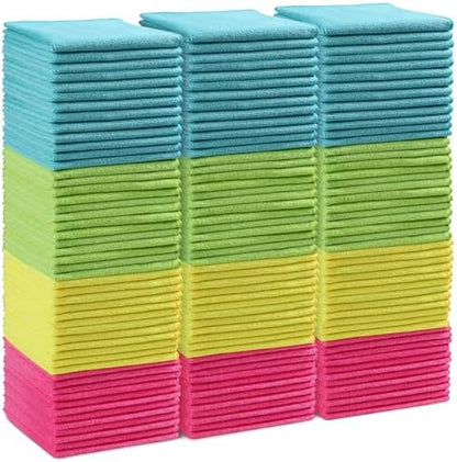 HOMEXCEL 150PK Microfiber Cleaning Cloth, Cleaning Rag by HOMEXCEL