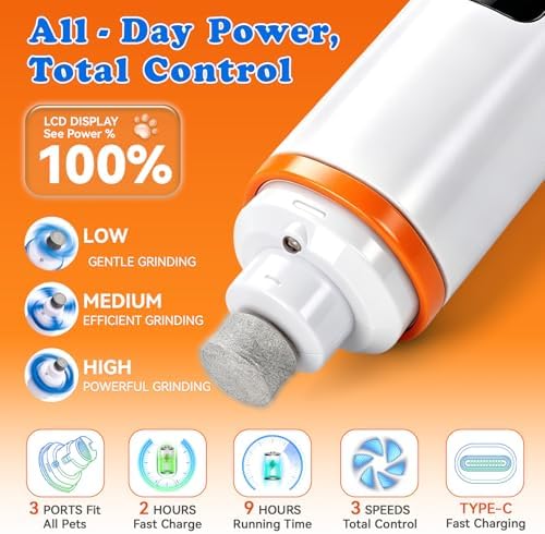 Dog Nail Grinder with LED Light - Image 7