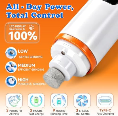 Dog Nail Grinder with LED Light - Image 7