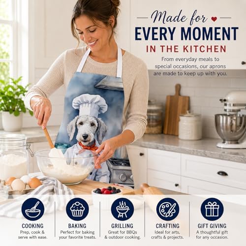 Caroline's Treasures Bedlington Terrier The Chef Apron Cooking Kitchen Server - Image 6