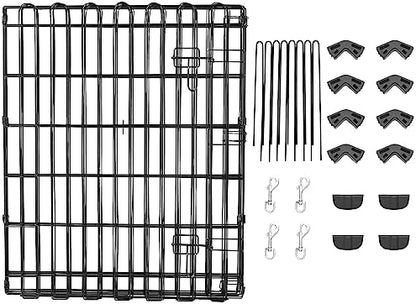 Amazon Basics Portable Foldable Octagonal Metal Exercise Dog Playpen, - Image 5