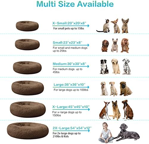 SAVFOX 30 inches Calming Donut Dog Bed - Image 4