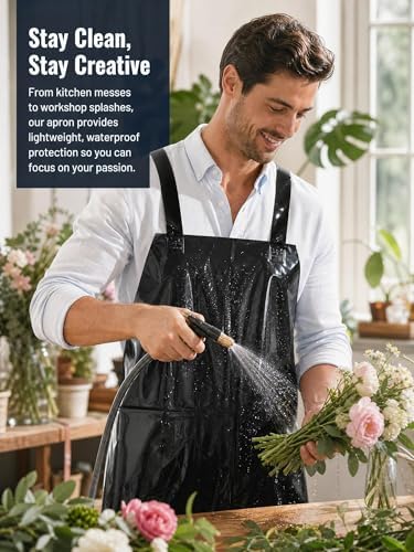 Molaxhome TPU Waterproof Apron Lightweight Oil-resistant Chef Apron - Image 5