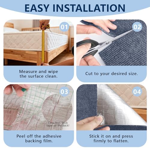 Cat Scratchers for Indoor Cats, Self-Adhesive Scratch Pad 78.7"x15.8" - Image 5