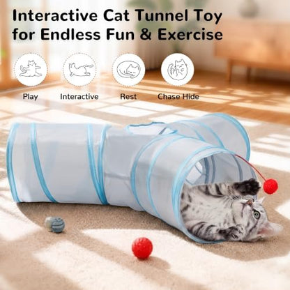 Tempcore Cat Tunnel, 3-Way Collapsible Toy - Image 4