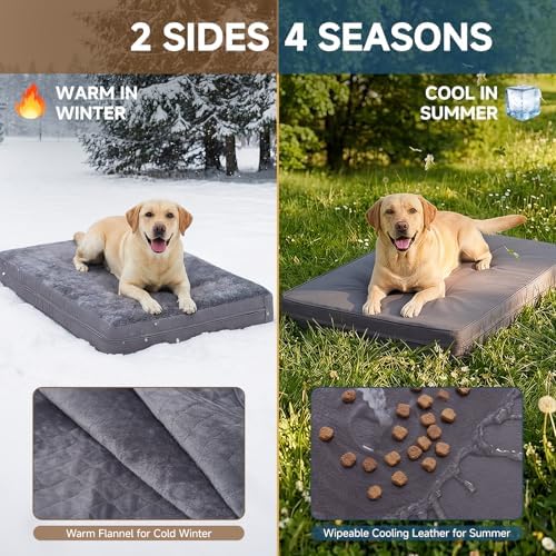 Waterproof Dog Crate Bed Pad, Washable Reversible Outdoor Wipeable Dog Bed - Image 3