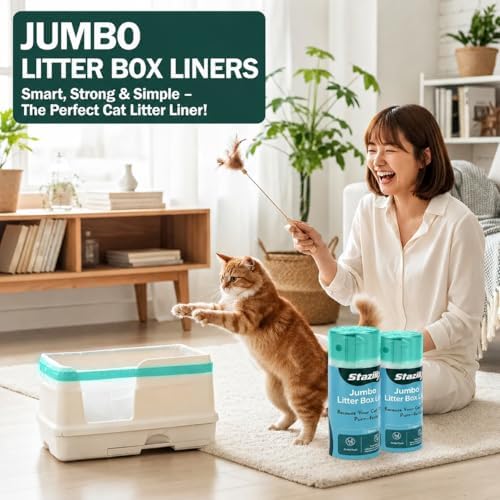 50 Count Extra Large Litter Box Liners, 46x19 Inches – Extra Thick - Image 6