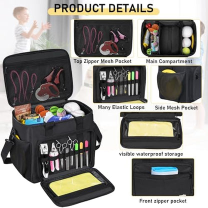 GMAK Pet Grooming Bag, Pet Hair Clipper Organizer Grooming Bag - Image 2