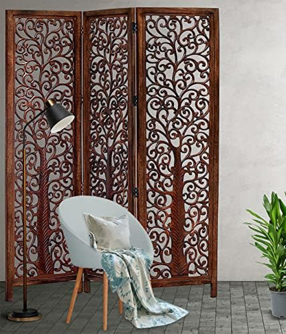 COTTON CRAFT Room Divider Wood Screen - Image 4