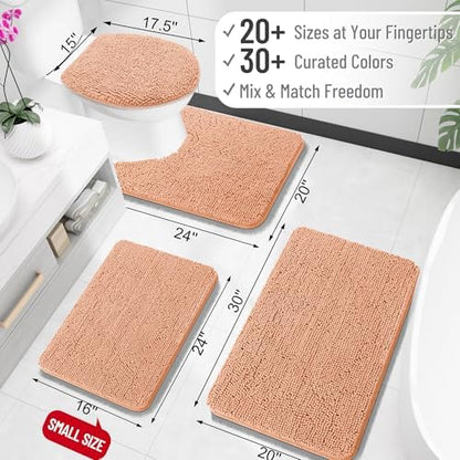 OLANLY Bathroom Rugs 30x20, Extra Soft Absorbent Chenille Bath Rugs - Image 2