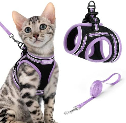 rabbitgoo Cat Harness and Leash Set, Step-in Soft Vest by rabbitgoo