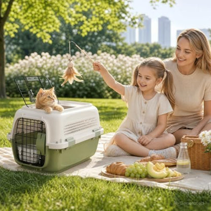 19.5" Hard Shell Cat Carrier, Pet Carrier - Image 3
