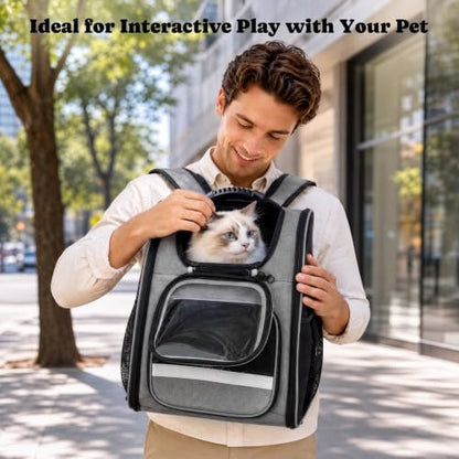 Pawtners Cat Backpack Carrier, Bubble Backpack - Image 4