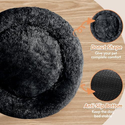 JOLLYVOGUE Calming Small Dog & Cat Bed - Image 3