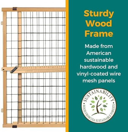 MYPET Wire Mesh Dog Gate: 29.5"-50" Wide, Pressure Mounted - Image 7