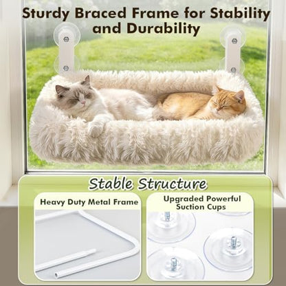 Zoratoo Foldable Cat Window Perch, Widened Cushion Cat Bed - Image 7