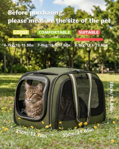 Pecute Cat Carrier, Double Bubble Pet Carrier - Image 2