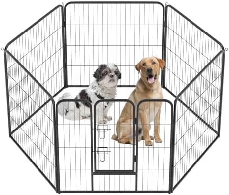 BestPet | Dog Playpen | 32", 6 Panels | Heavy Duty Metal Pet Exercise Pen by BestPet
