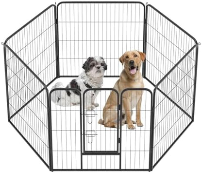BestPet | Dog Playpen | 32", 6 Panels | Heavy Duty Metal Pet Exercise Pen by BestPet