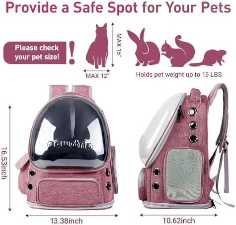 Cat Backpack Carrier Clear Bubble Window - Image 2