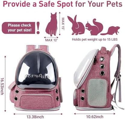 Cat Backpack Carrier Clear Bubble Window - Image 2