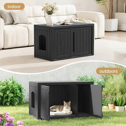 Cat Litter Box Enclosure, Covered Cat Litter Box - Image 5