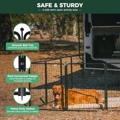 FXW Rollick Dog Playpen, Yard & RV Camping, 48 Panels - Image 4