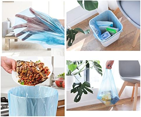 4 GALLON Bathroom Trash Bags, 4 Rolls/100 Counts Small HANDLES Garbage Bags - Image 4