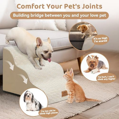 Zerbuger Dog Ramp and Stairs for Bed, Nonslip Cover - Image 4