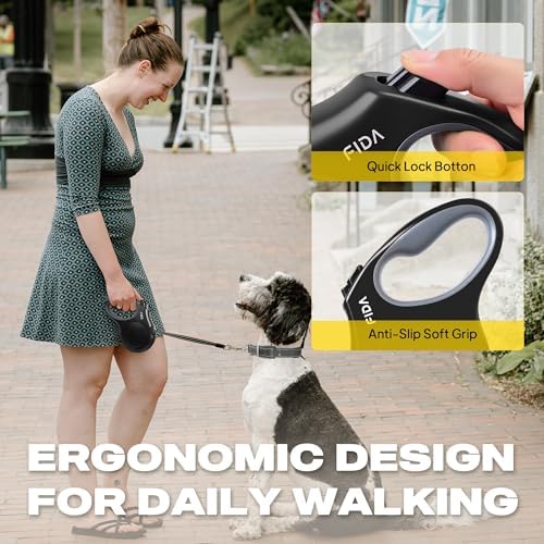 Fida Heavy Duty Retractable Dog Leash, 16 ft Dog Walking Leash - Image 5