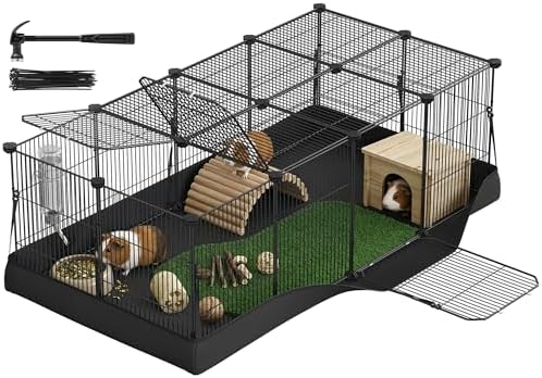 SONGMICS Guinea Pig Cage，Small Animal Playpen by SONGMICSbySONGMICSHOME