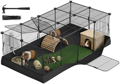 SONGMICS Guinea Pig Cage，Small Animal Playpen by SONGMICSbySONGMICSHOME