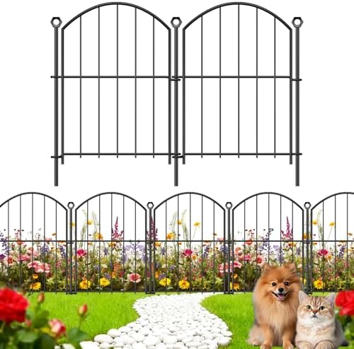 Decorative Garden Fence, 17in x 30ft No Dig Fence by Thrivinest