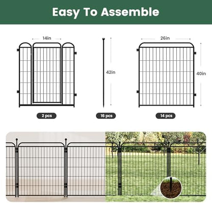 Gardner Pet Dog Playpens, Foldable Pet Play Yard Gate - Image 2