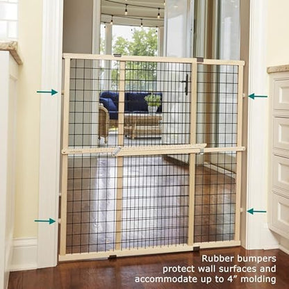 MYPET Wire Mesh Dog Gate: 29.5"-40" Wide, Pressure Mounted - Image 6