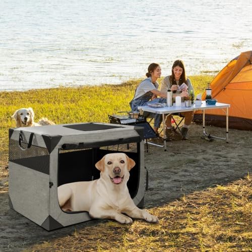 Zikopomi 36 Inch Portable Soft Foldable Dog Crate - Image 6