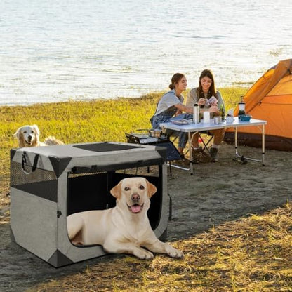 Zikopomi 36 Inch Portable Soft Foldable Dog Crate - Image 6