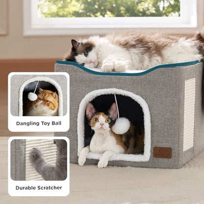 Bedsure Cat House Bed for Indoor Cats - Image 6