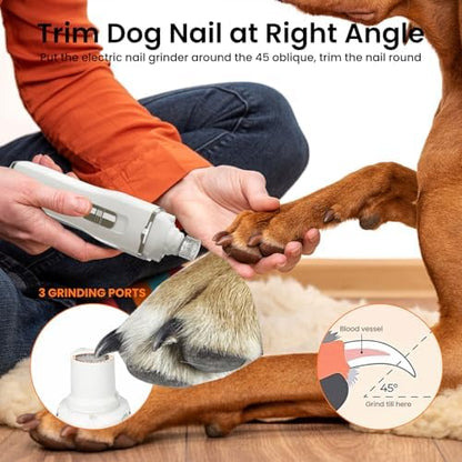 Tife Dog Nail Grinder with 2 LED Lights - Image 6